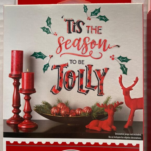 Two Holiday Time Wall Art Decals Tis the Season to Be Jolly and Its Beginning to - Picture 4 of 13